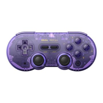 8BitDo SN30 Pro Retro Special Edition Translucent Purple Wireless Gamepad - 1