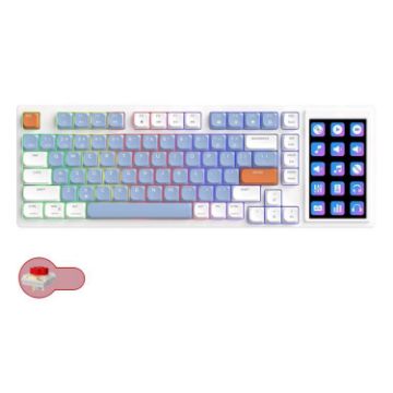 Ajazz AKP815 81-Key Wired RGB Mechanical Keyboard with LCD Screen - 1