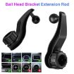 Black Car Phone Holder with Extension Rod - Air Vent Clip Accessory - 4
