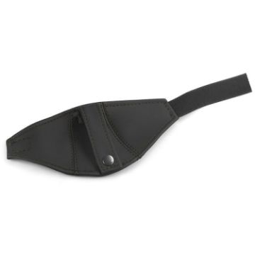 Leather Black Line Car Seat Safety Belt Buckle Racing Limiter Guard - 1