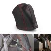 Racing Car Seat Safety Belt Buckle Limiter Guard - Fleece Red - 5