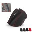 Racing Car Seat Belt Limiter Guard - Fleece Black Safety Buckle - 2