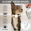 Yellow Silicone AirTag Cover Pet Collar with Bell & Daisy Design - 6