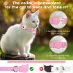 AirTag Tracker Silicone Case for Pets - Reflective Stars & Moon Collar (Pink) - 6