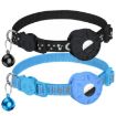 AirTag Tracker Silicone Case for Pets - Reflective Stars & Moon Collar - 2