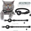 AirTag Tracker Silicone Case for Pets - Reflective Stars & Moon Collar - 3