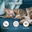AirTag Tracker Silicone Case Pet Collar with Bell - Gradient Beige Red - 4