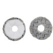 Mop Pads for Ecovacs DEEBOT X1/T10 TURBO - 2 Pack (Blue Gray) - 1