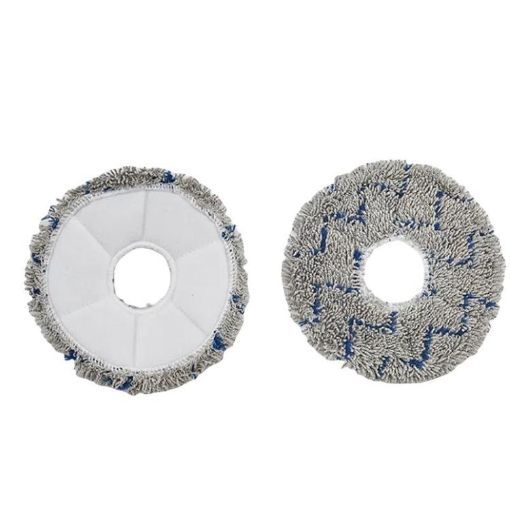Mop Pads for Ecovacs DEEBOT X1/T10 TURBO - 2 Pack (Blue Gray) - 1