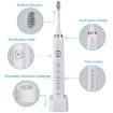 Sarmocare S100 Sonic Electric Toothbrush, 8 Heads, IPX7 Waterproof, Black - 4