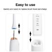 Sarmocare S100 Sonic Electric Toothbrush, 8 Heads, Waterproof, Purple - 9