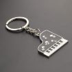 Diamond Dripping Glue Piano Metal Keychain Pendant - Elegant Accessory - 5