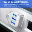3-Port USB 2.0 Hub Expander - Gold - 5