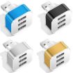 3-Port USB 2.0 Hub Expander - Black - 2
