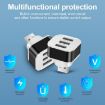 3-Port USB 2.0 Hub Expander - Black - 3