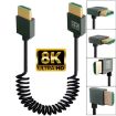 8K 60Hz HDMI 2.1 Spring Cable 0.5m Micro HDMI to HDMI Straight - 2