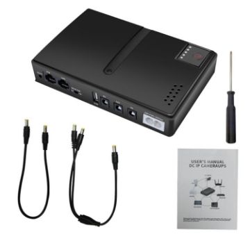 UPS with DC Output 5V/9V/12V for Router, Modem, Camera, Phone US Plug - 1