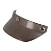 Retro 3-Button Motorcycle Helmet Visor Sunshade Protection Brim (Light Tea) - 1