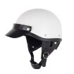 Retro 3-Button Motorcycle Helmet Visor Sunshade Protection Brim (Light Tea) - 2