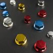 Red Motorcycle Scooter Screw Cover Decorative Cap - Modification Parts - 8