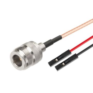 N Female to Dual DuPont Female RG316 RF Extension Cable 0.3m Adapter - 1
