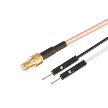 SMB Male to Dual DuPont Male RG316 RF Test Extension Cable 1m Adapter - 1