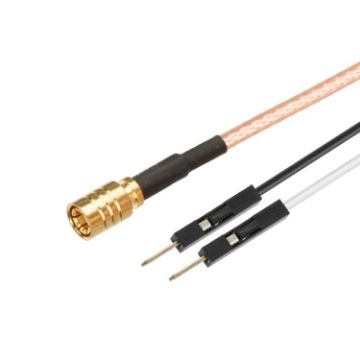 SMB Female to Dual DuPont Male RG316 RF Extension Cable 0.3m Adapter - 1