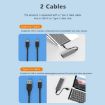 Blueendless 2818SN M.2 NVMe/SATA Dual-Protocol Hard Disk Box + Cable - 8