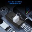 Gurxun Dual Display Car Inverter 110V with USB & Type-C Brazil Plug - 5