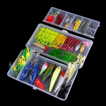120-in-1 Outdoor Fishing Gear Bionic Luya Sequin Bait Set - 1