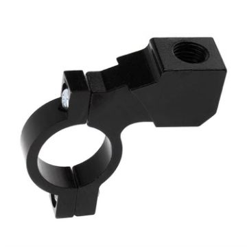 Motorcycle Rear View Mirror Bracket Holder Clamp E-Bike Mount Black - 1