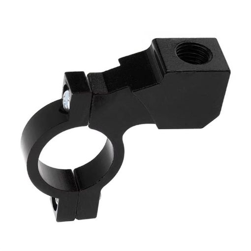 Motorcycle Rear View Mirror Bracket Holder Clamp E-Bike Mount Black - 1