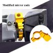 Motorcycle Rear View Mirror Bracket Holder Clamp E-Bike Mount Black - 7