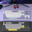 Ajazz AK870 Wireless Bluetooth Mechanical Keyboard RGB Hot Swap Purple - 9