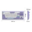 Ajazz AK870 Wireless Bluetooth Mechanical Keyboard RGB Hot Swap Black - 4