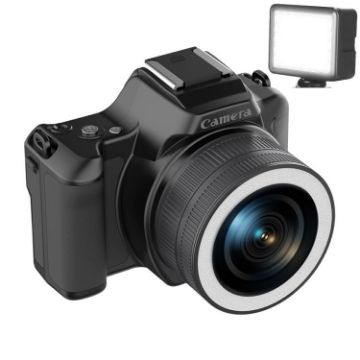 2K Ultra HD Mini Digital Camera, 48MP, Black with Fill Light - 1