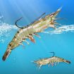 10pcs Crooked Mouth Barbed Sea Fishing Hooks 3/0 Lure Hanging Shrimp - 9