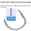 10pcs Crooked Mouth Barbed Sea Fishing Hooks 5/0 Lure Hanging Shrimp - 4