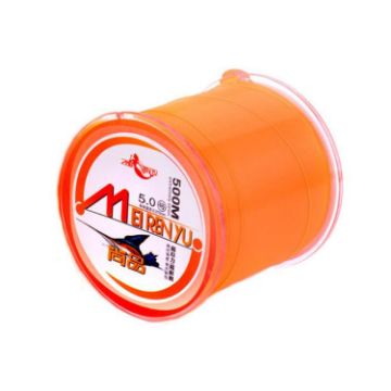 Meirenyu 500m Orange Semi-Floating Nylon Fishing Line, Size 8.0 - 1