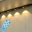 Rechargeable 20cm Motion Sensor Light Bar with Remote - Silver Cabinet Lamp - 2