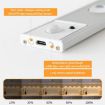 Rechargeable 20cm Motion Sensor Light Bar with Remote - Silver Cabinet Lamp - 3