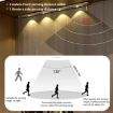 Rechargeable 20cm Motion Sensor Light Bar with Remote - Silver Cabinet Lamp - 4