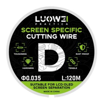 LUOWEI 120M LCD Screen Separation Diamond Wire, 0.035mm High Hardness - 1