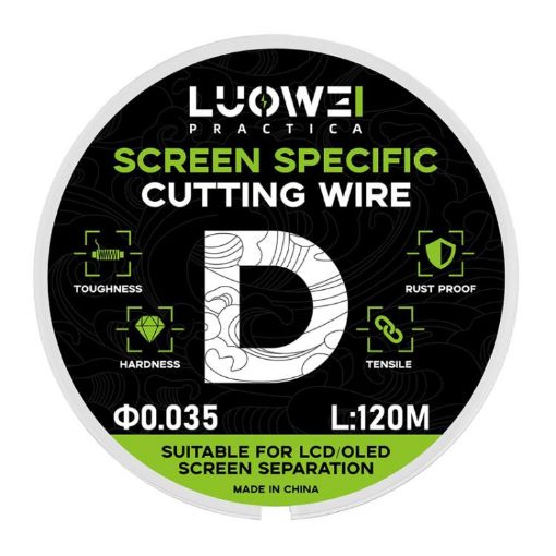 LUOWEI 120M LCD Screen Separation Diamond Wire, 0.035mm High Hardness - 1