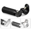 Harley Motorcycle Footpegs Foot Guard Spike Pedals Black Modification - 3