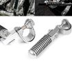 Harley Motorcycle Footpegs Foot Guard Spike Pedals Black Modification - 4