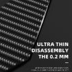 LUOWEI 3pcs Carbon Fiber Pry Stick Set - Anti-static Disassembly Tool - 4