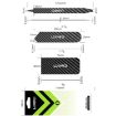 LUOWEI 3pcs Carbon Fiber Pry Stick Set - Anti-static Disassembly Tool - 8