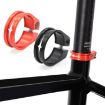 34.9mm Red Aluminum Seatpost Clamp for Mountain Road Bicycle - 2