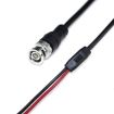 BNC Male to 2 Crocodile Clip Oscilloscope Probe Cable 0.5m Q9 Test - 4